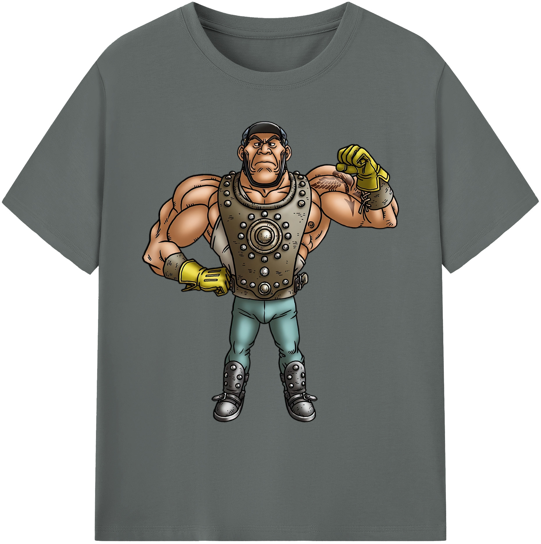 （画像用） ドラゴンクエスト Doragon Kuesuto Dragon Quest 綿100％ メンズ半袖Tシャツ｜肌触りやわらか＆通気性